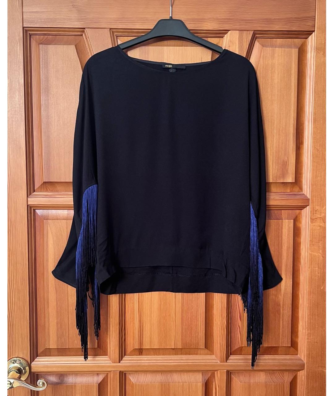 MAJE Черная блузы, фото 4