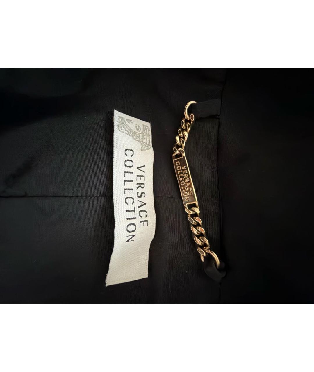 VERSACE Черный меховой жилет, фото 5