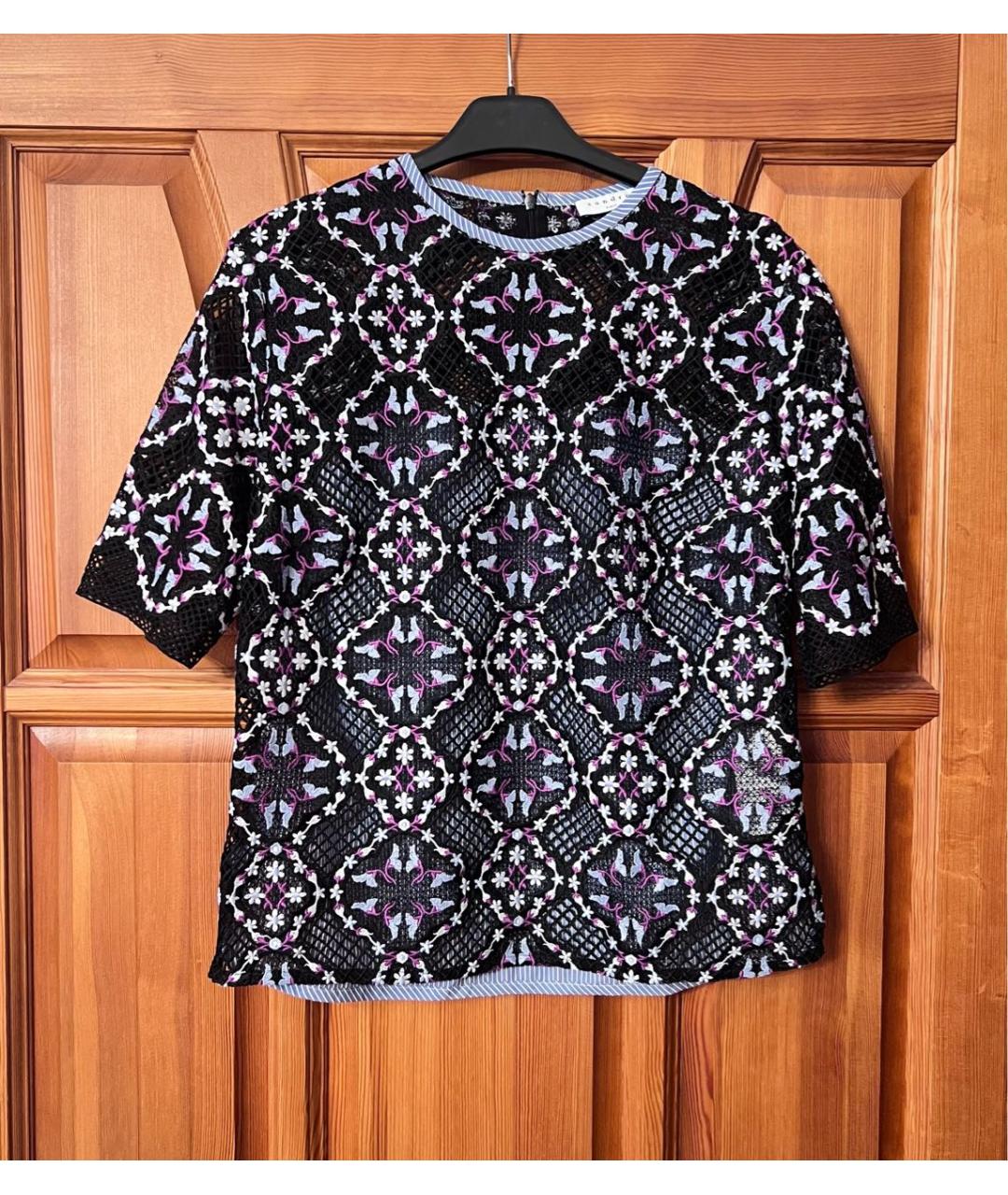 SANDRO Голубая блузы, фото 4