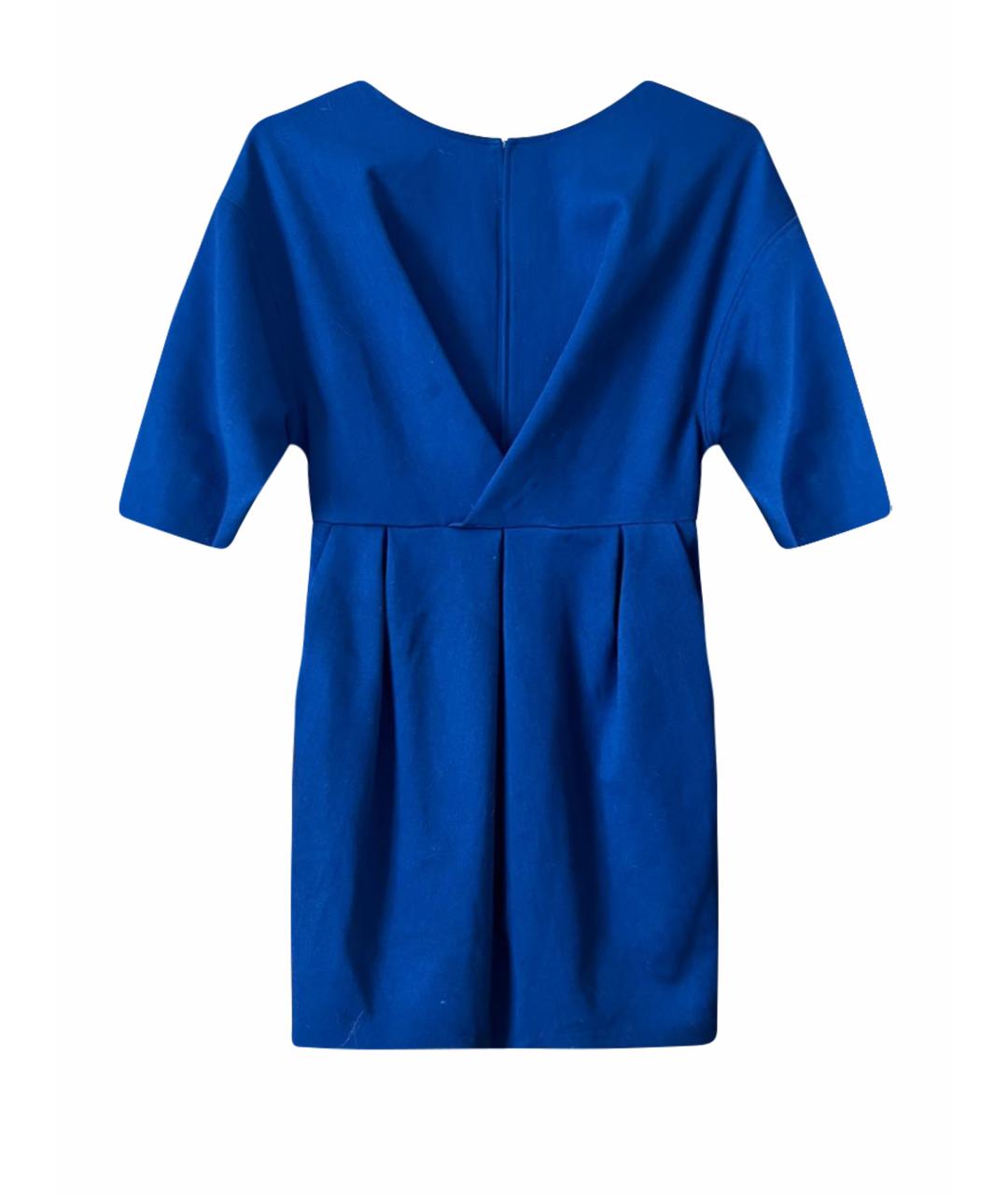 ELISABETTA FRANCHI Темно-синее повседневное платье, фото 1