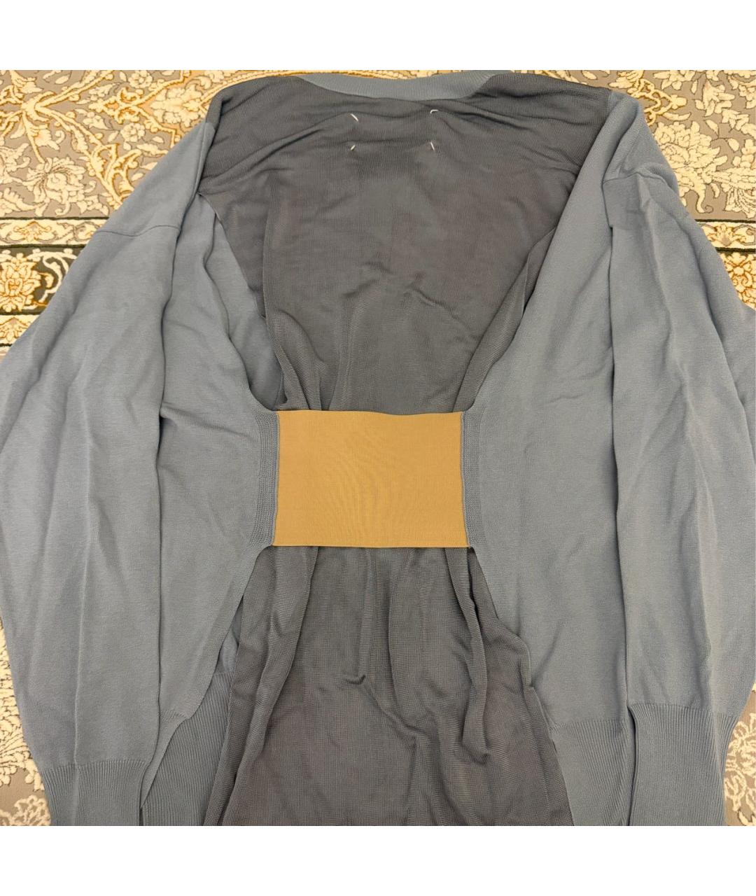 MAISON MARGIELA Голубой шелковый джемпер / свитер, фото 3