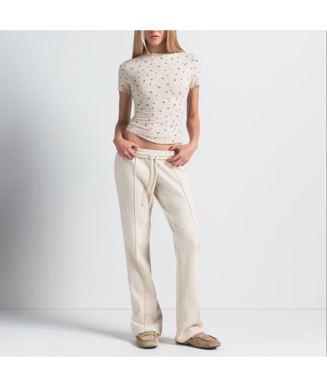 SKIMS Серая футболка, фото 2