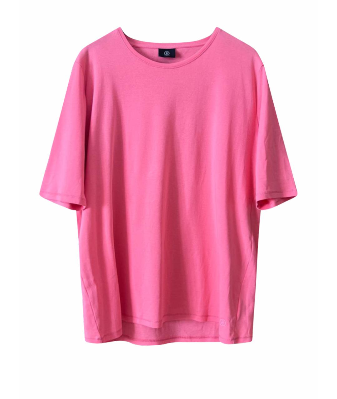 BOGNER Розовая хлопковая футболка, фото 1