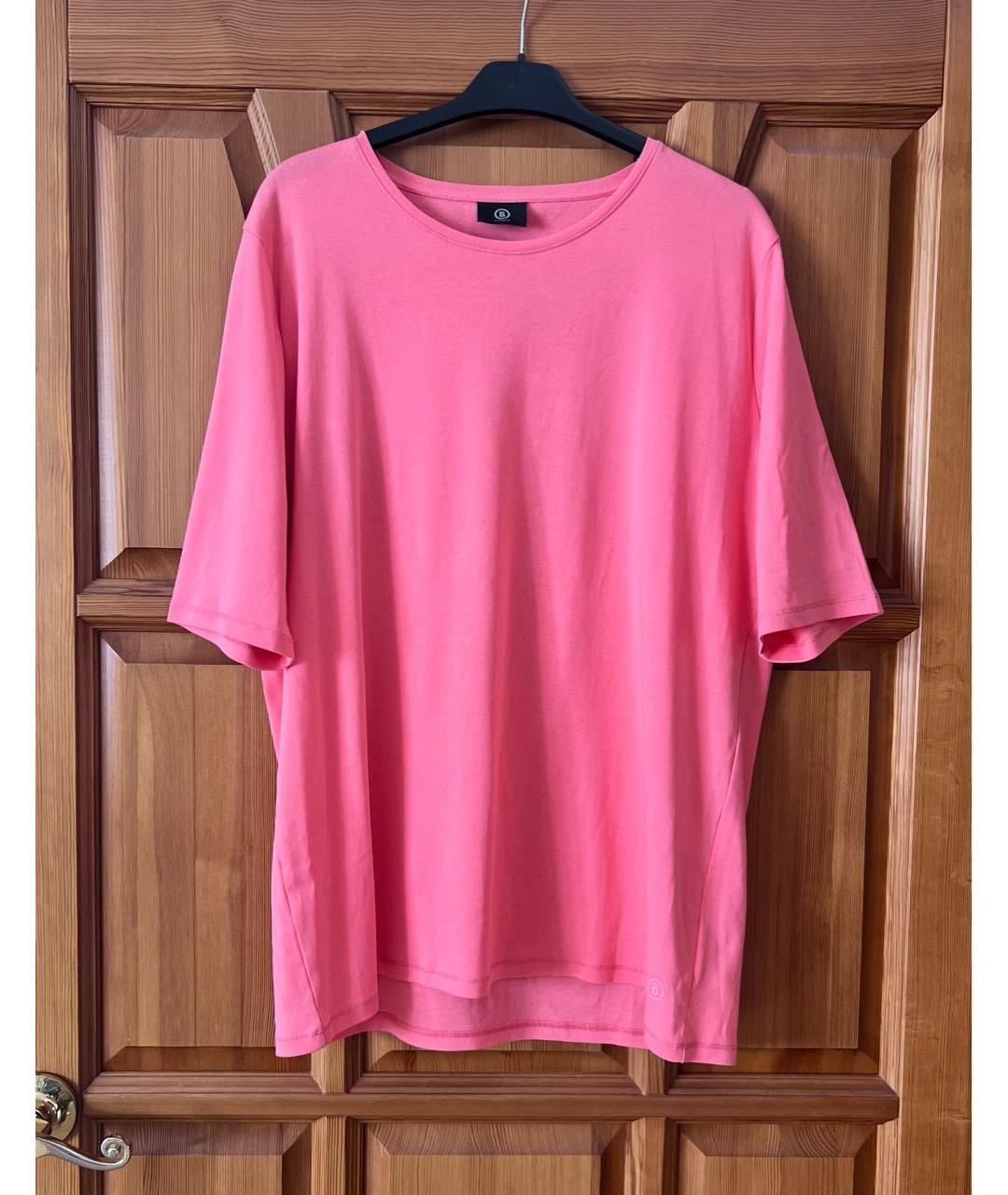 BOGNER Розовая хлопковая футболка, фото 4