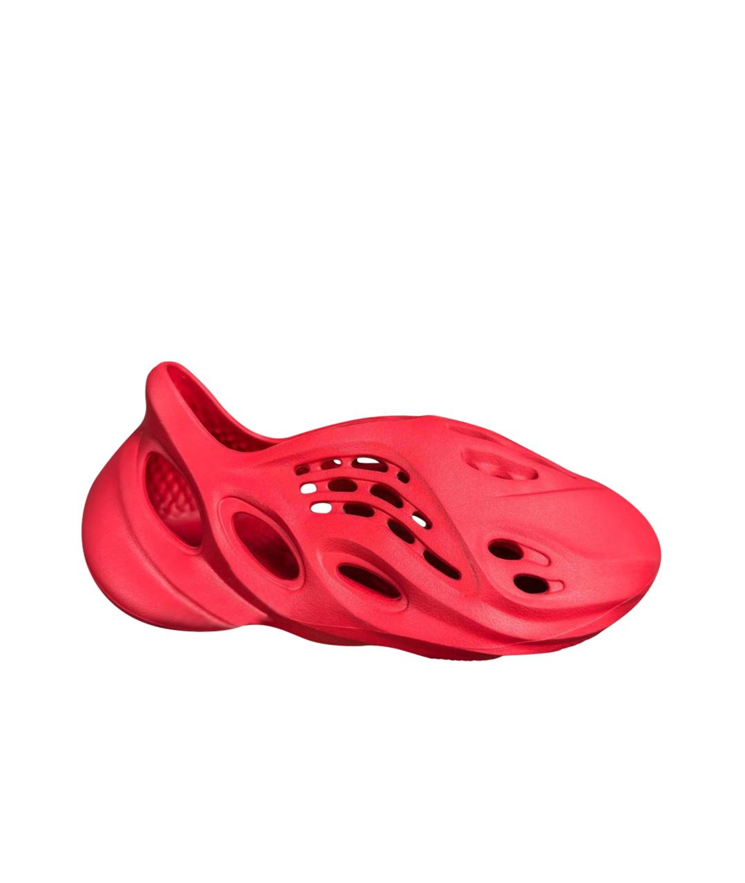 ADIDAS YEEZY Красные резиновые шлепанцы, фото 1