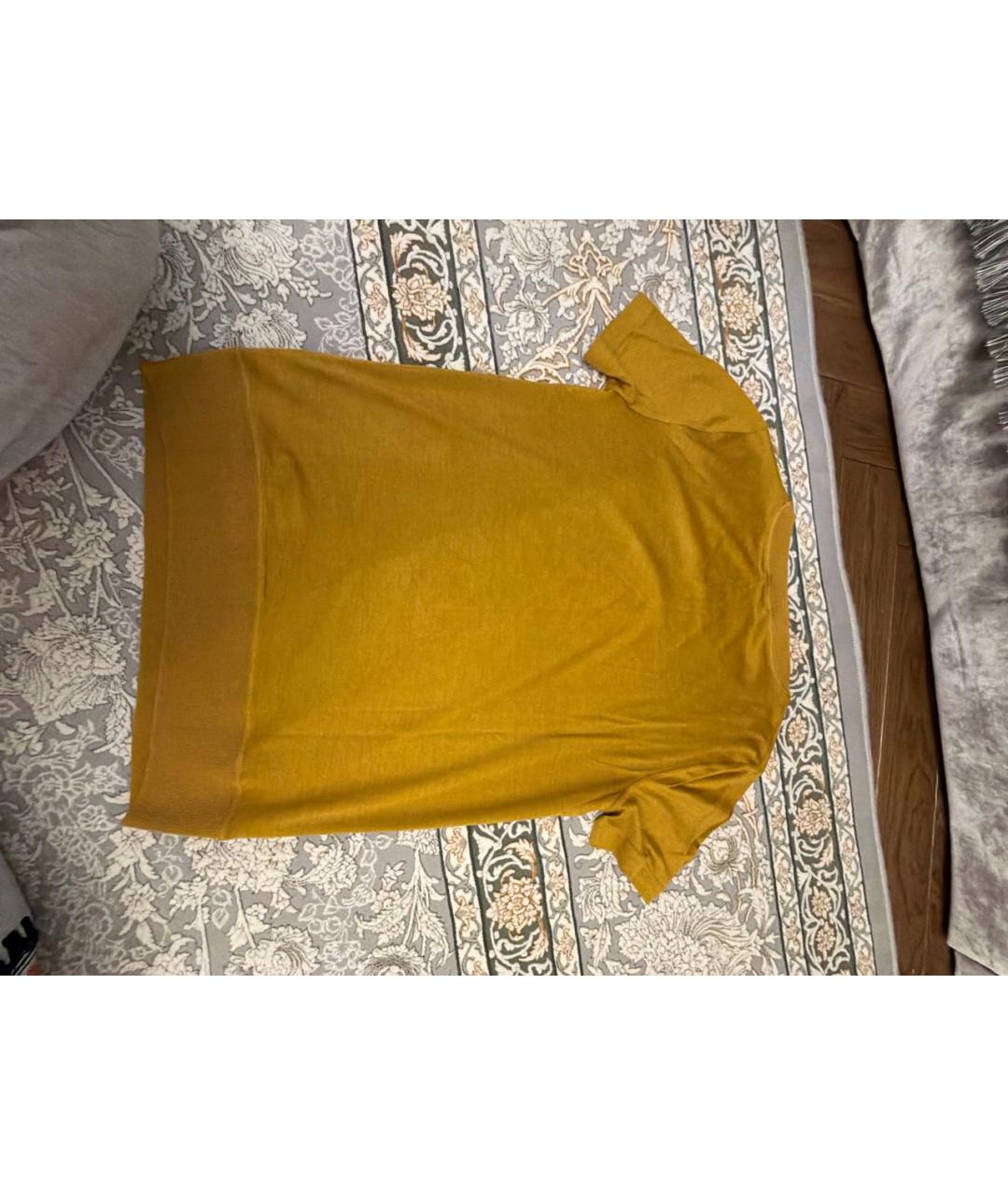 LORO PIANA Горчичный кашемировый джемпер / свитер, фото 4