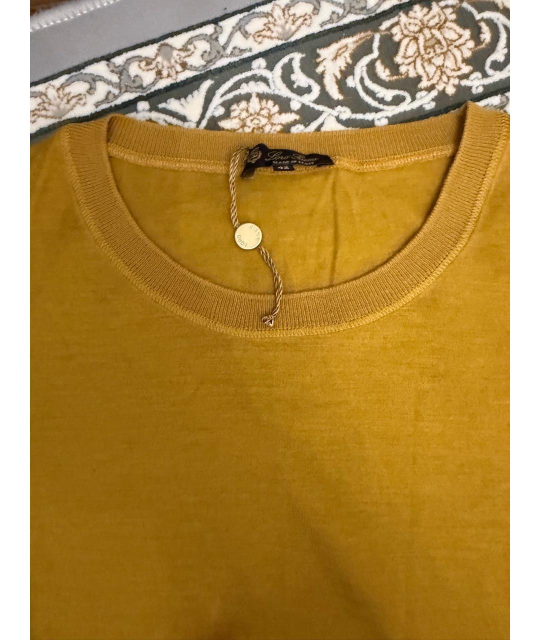 LORO PIANA Горчичный кашемировый джемпер / свитер, фото 2