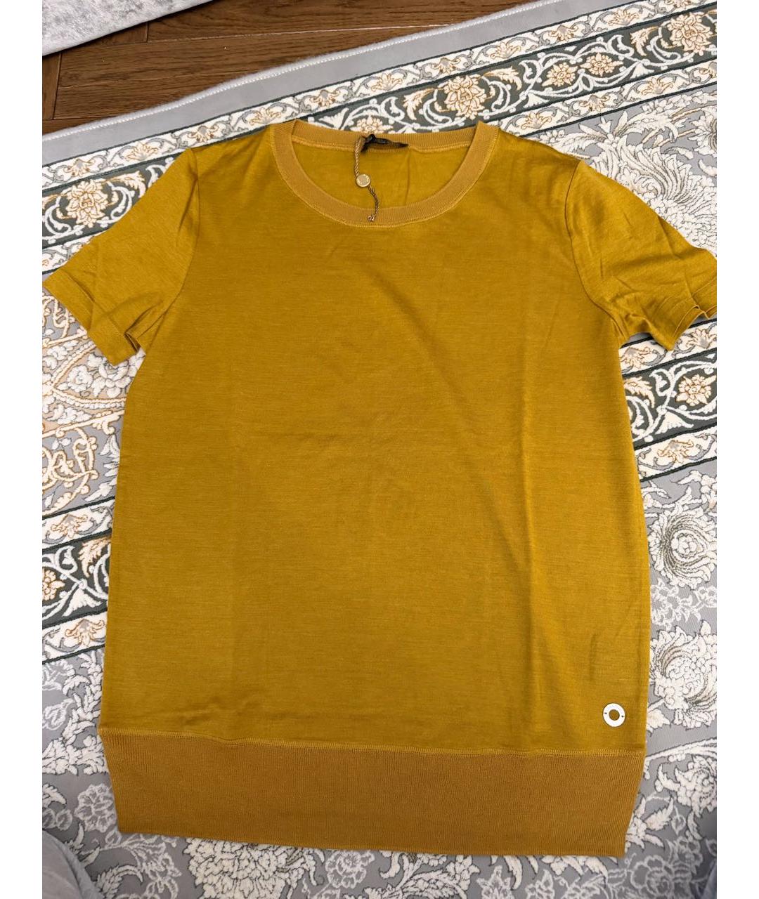 LORO PIANA Горчичный кашемировый джемпер / свитер, фото 5