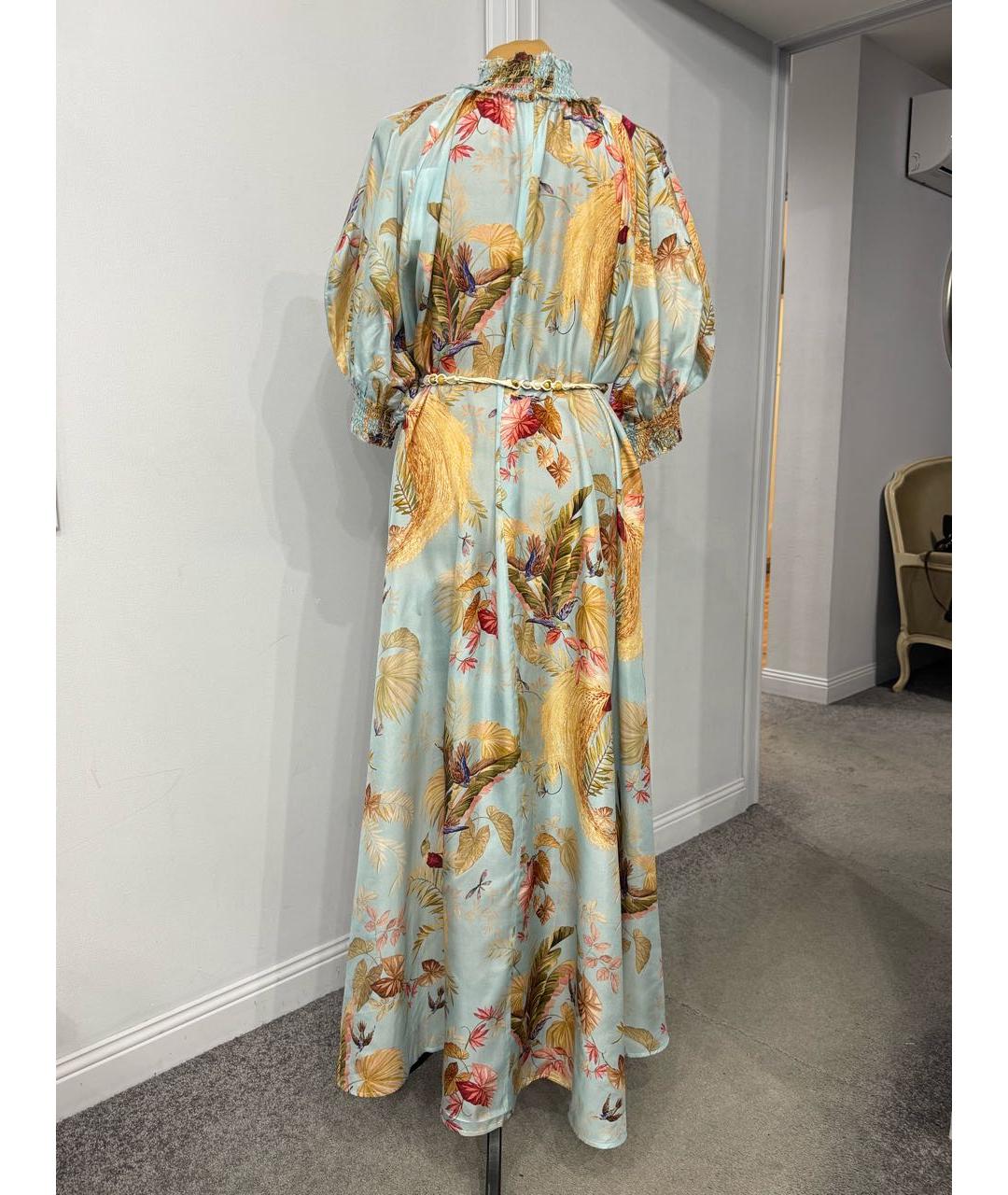 ZIMMERMANN Голубое шелковое повседневное платье, фото 5