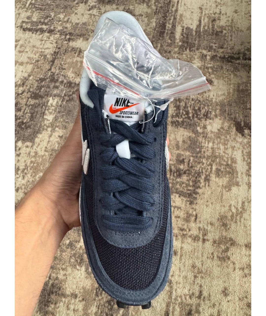 NIKE Темно-синие замшевые кроссовки, фото 2