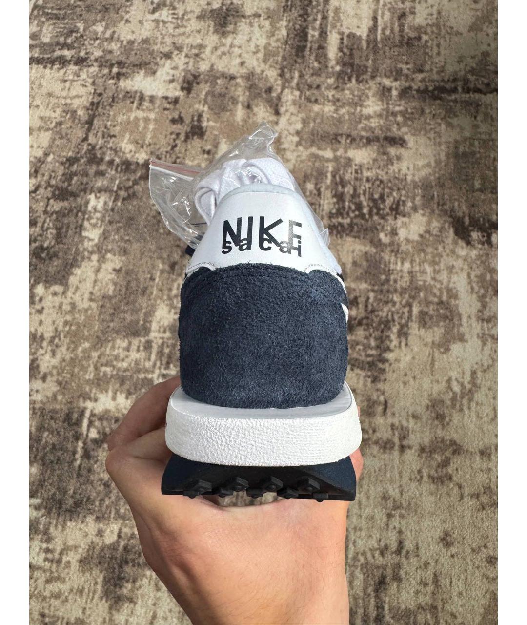 NIKE Темно-синие замшевые кроссовки, фото 3