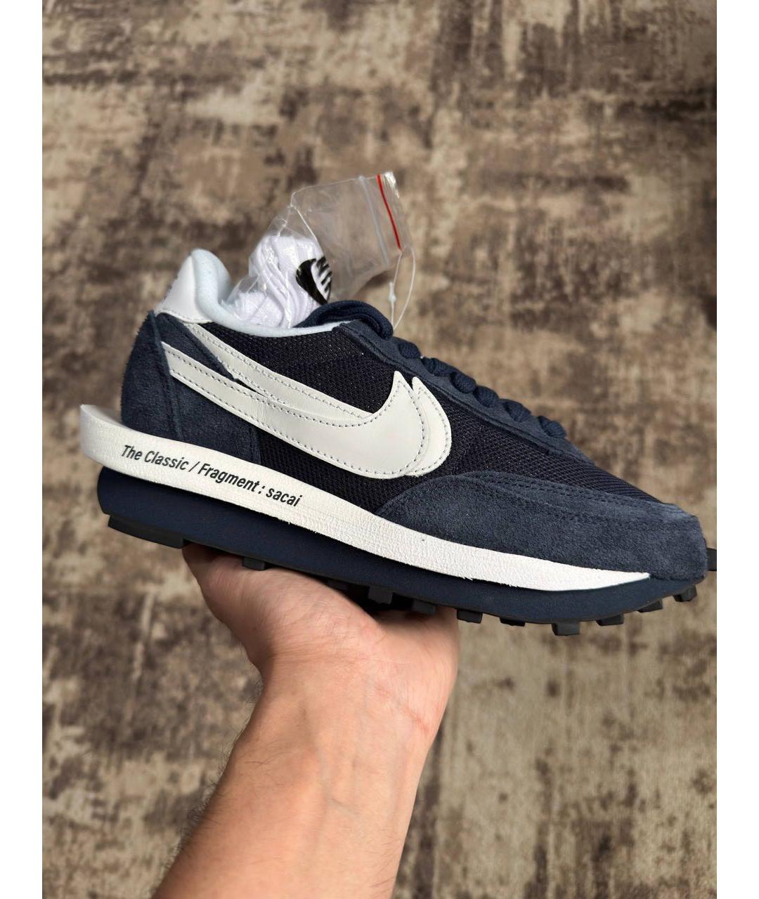 NIKE Темно-синие замшевые кроссовки, фото 7