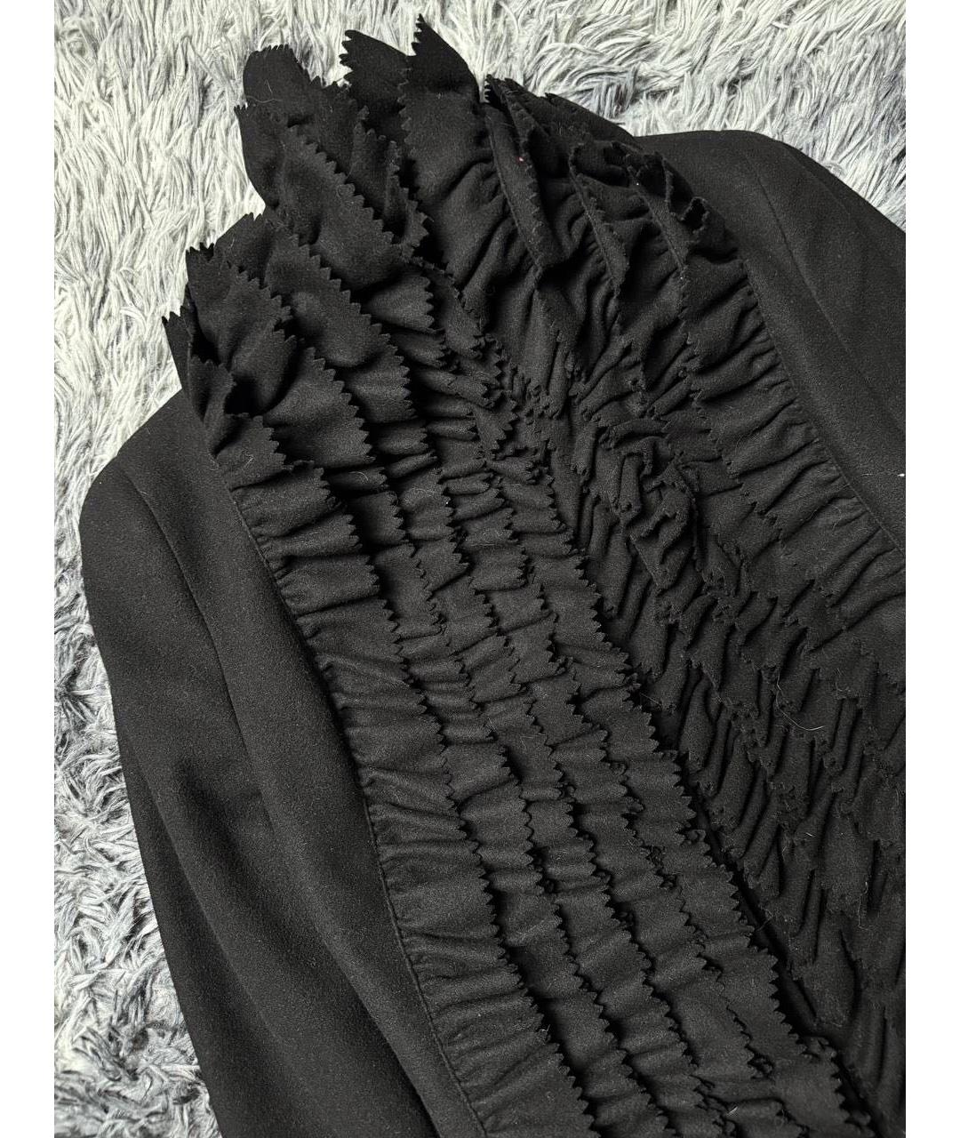 CAVALLI CLASS Черное твидовое пальто, фото 4