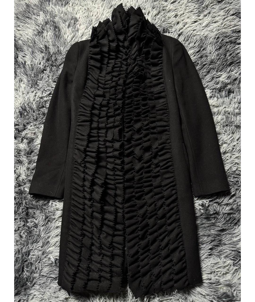 CAVALLI CLASS Черное твидовое пальто, фото 7