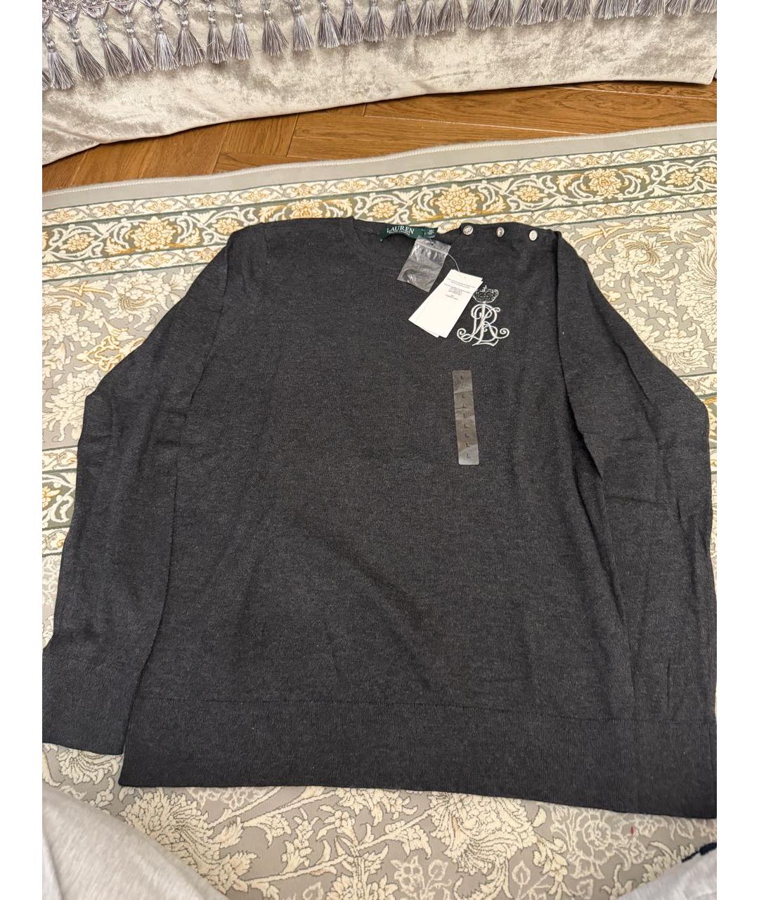 RALPH LAUREN Серый джемпер / свитер, фото 5