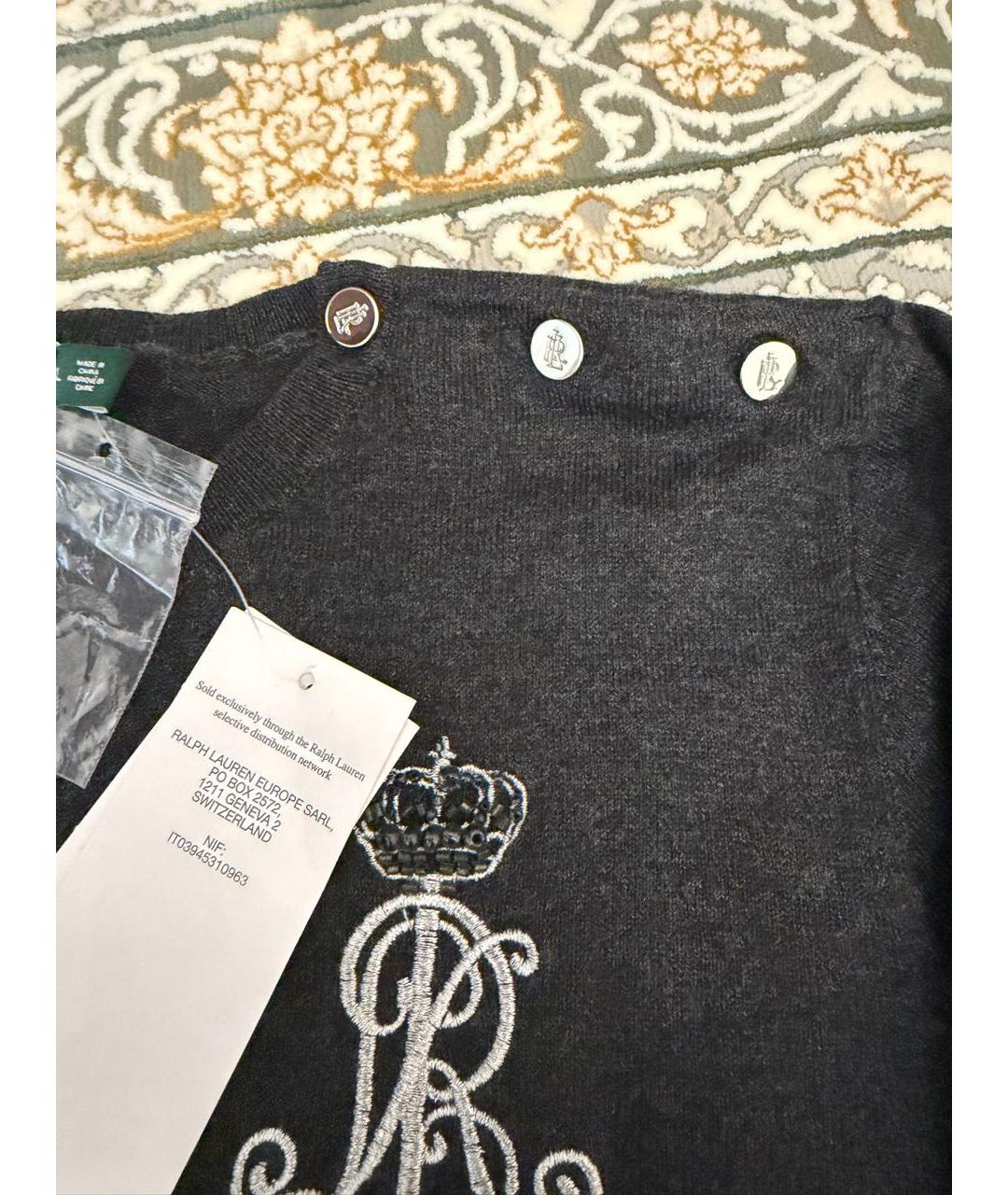 RALPH LAUREN Серый джемпер / свитер, фото 3