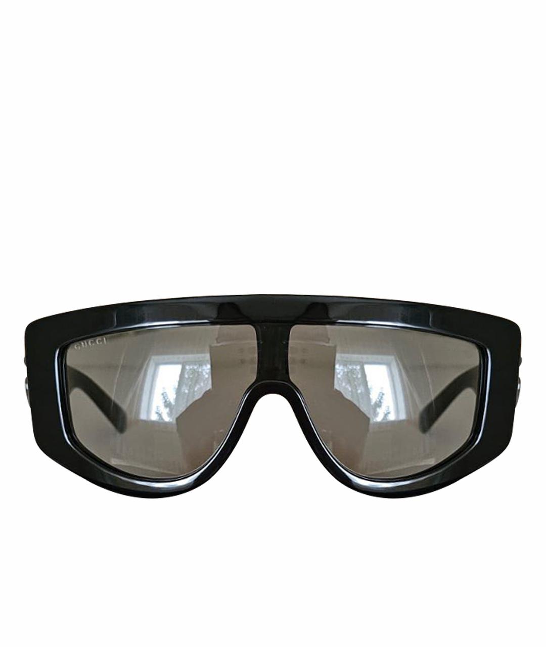 GUCCI Черные пластиковые солнцезащитные очки, фото 1