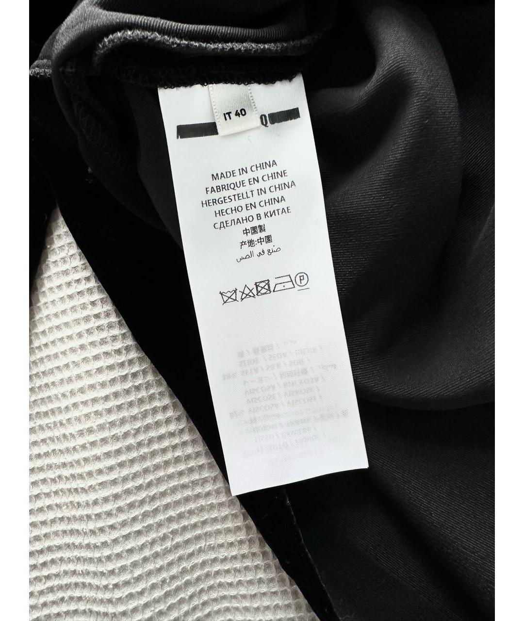 MCQ ALEXANDER MCQUEEN Черное шелковое коктейльное платье, фото 6