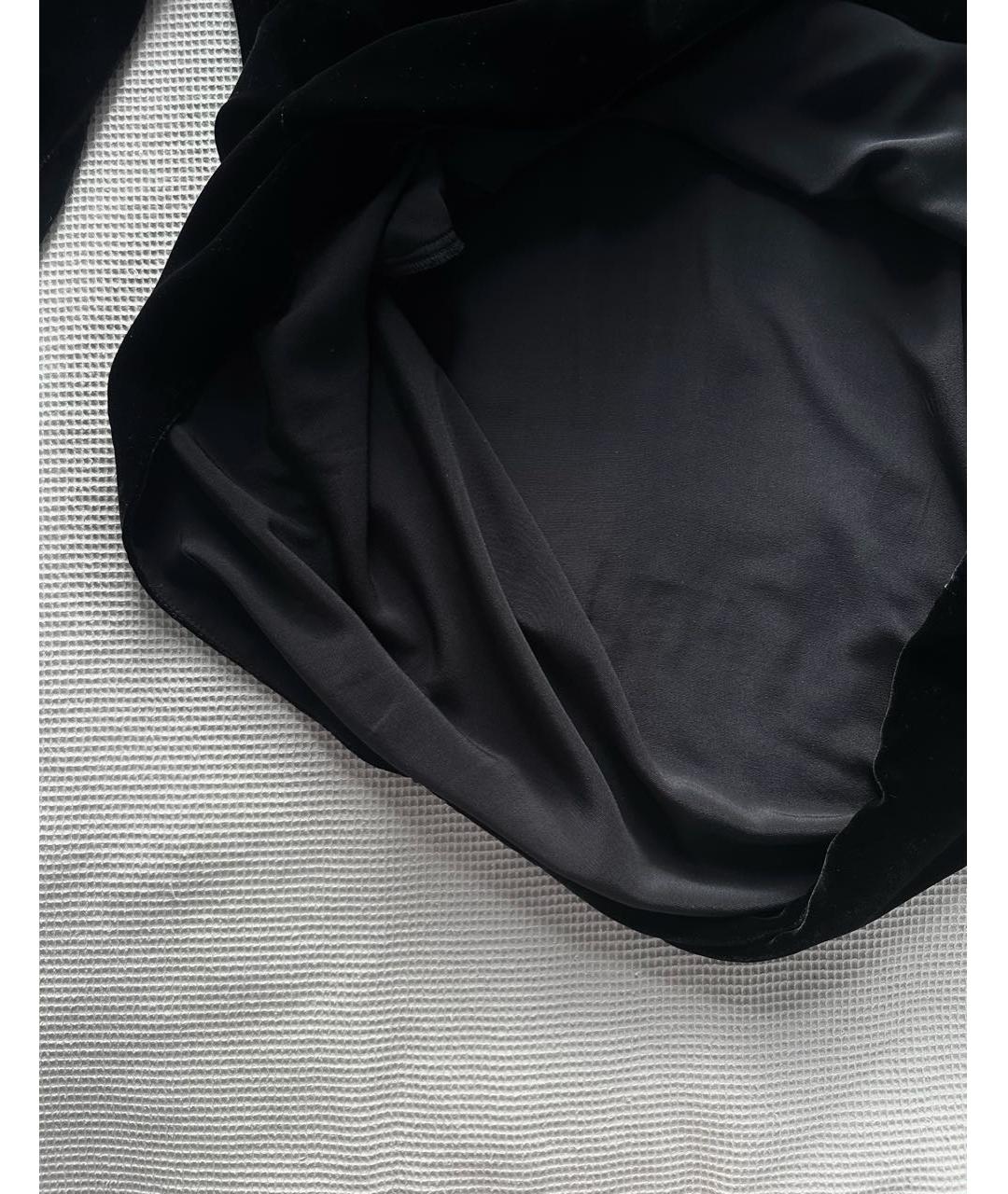 MCQ ALEXANDER MCQUEEN Черное шелковое коктейльное платье, фото 5