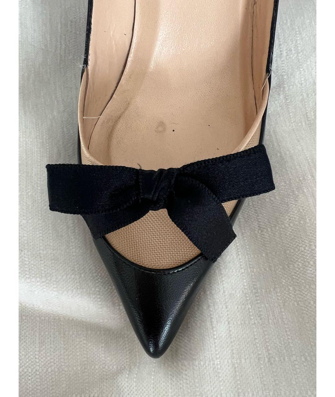 CHRISTIAN LOUBOUTIN Черные кожаные туфли, фото 6