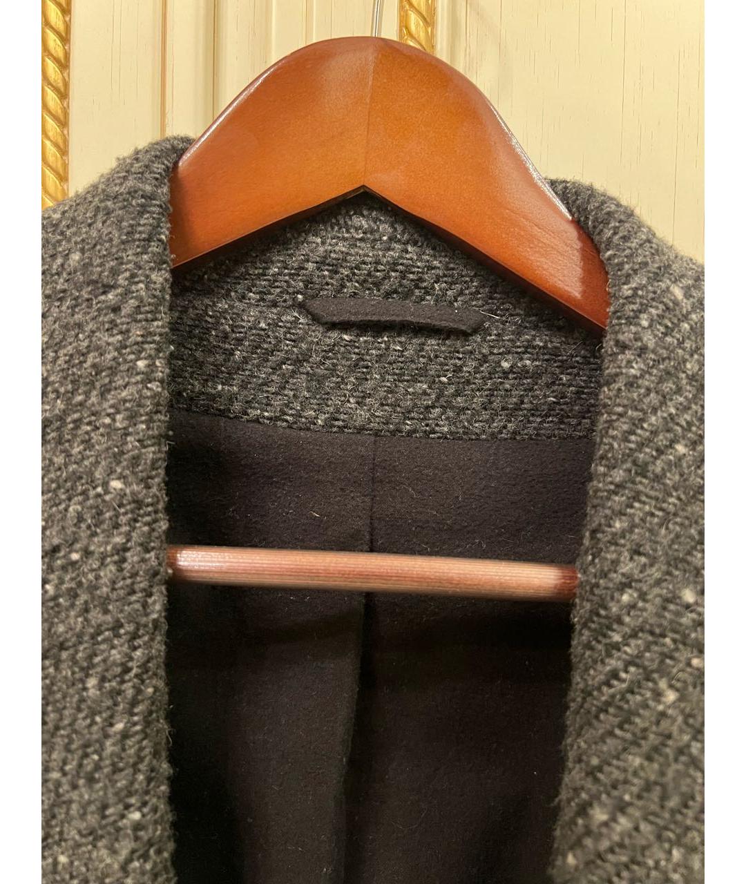 ANN DEMEULEMEESTER Серое пальто, фото 4