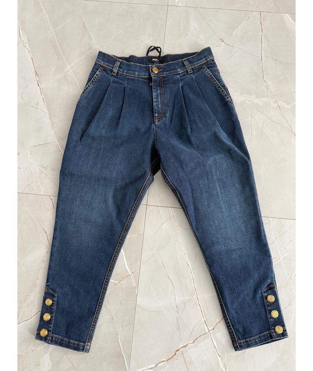 BALMAIN Темно-синие деним детские джинсы, фото 5