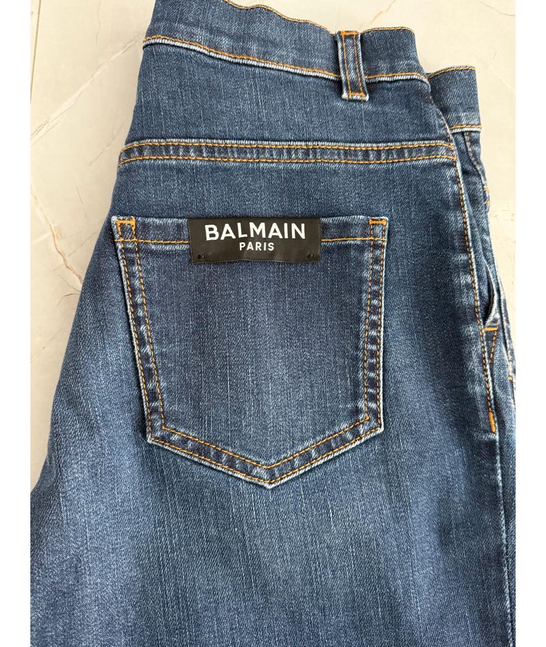 BALMAIN Темно-синие деним детские джинсы, фото 3