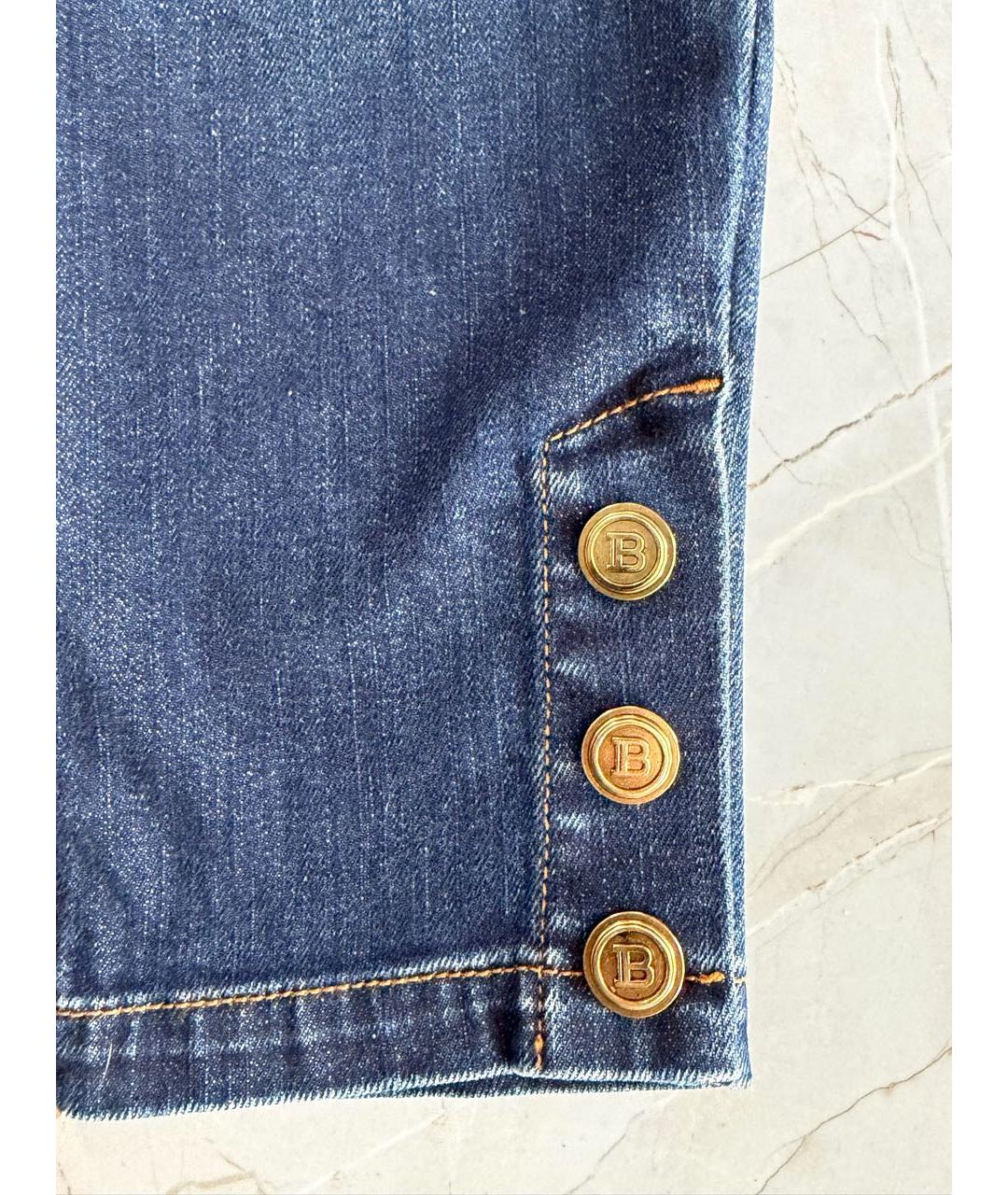 BALMAIN Темно-синие деним детские джинсы, фото 4