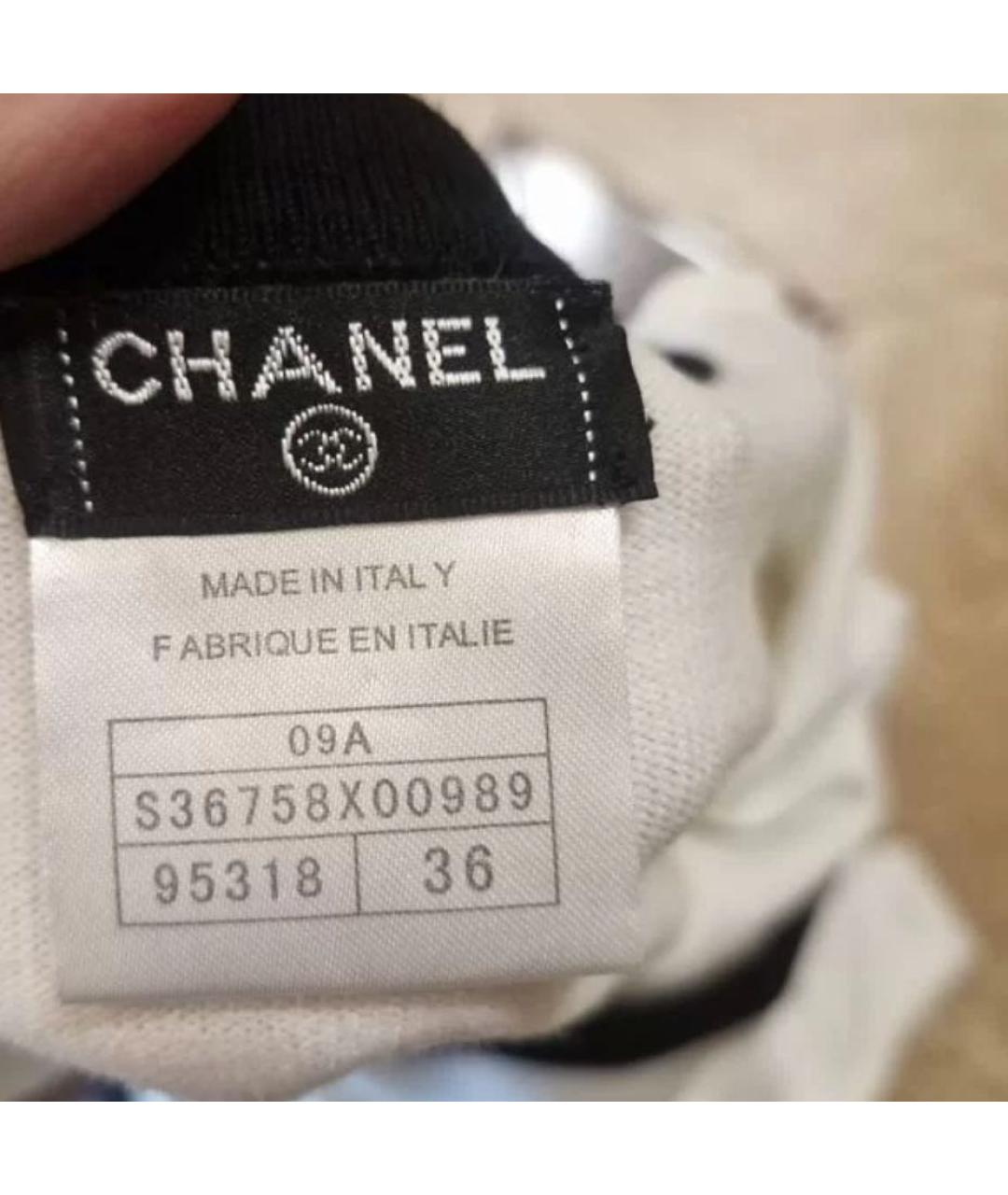 CHANEL Белое шерстяное повседневное платье, фото 5