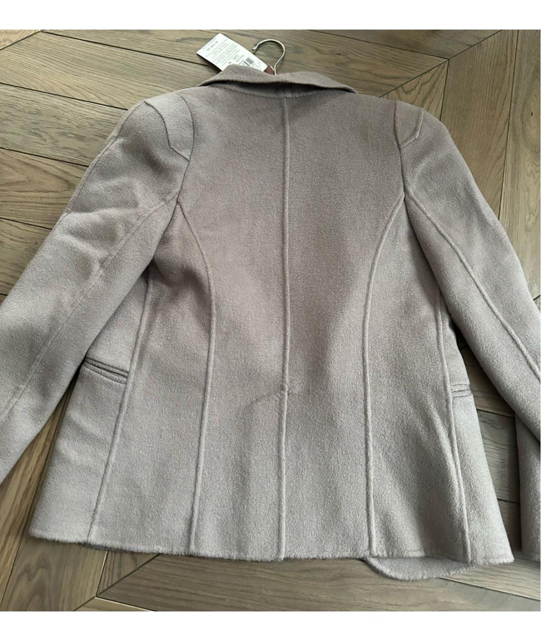 MAX MARA STUDIO Бежевый кашемировый жакет/пиджак, фото 2