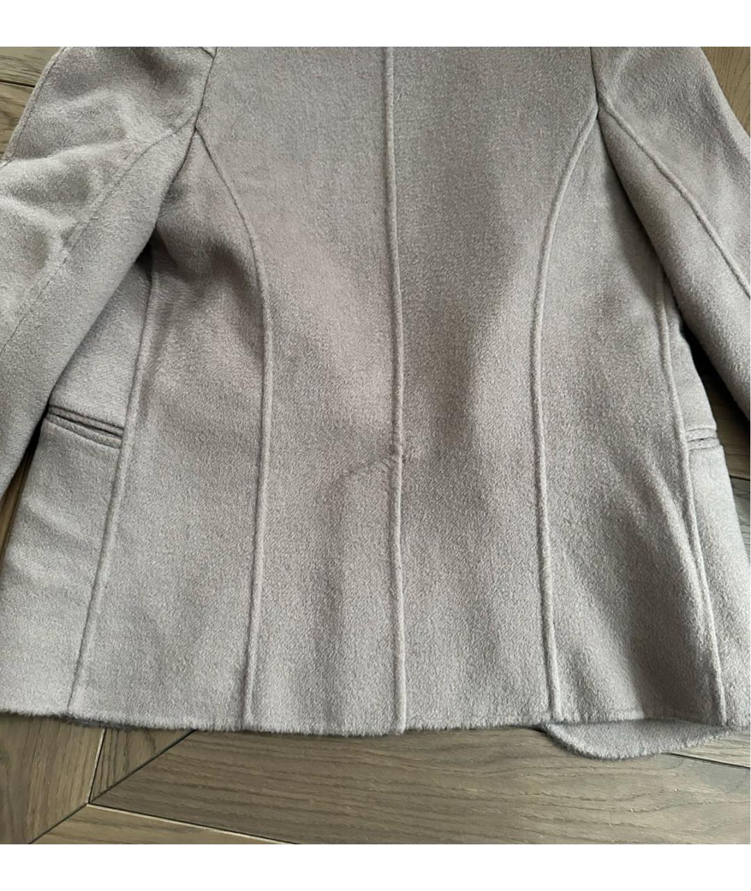 MAX MARA STUDIO Бежевый кашемировый жакет/пиджак, фото 4