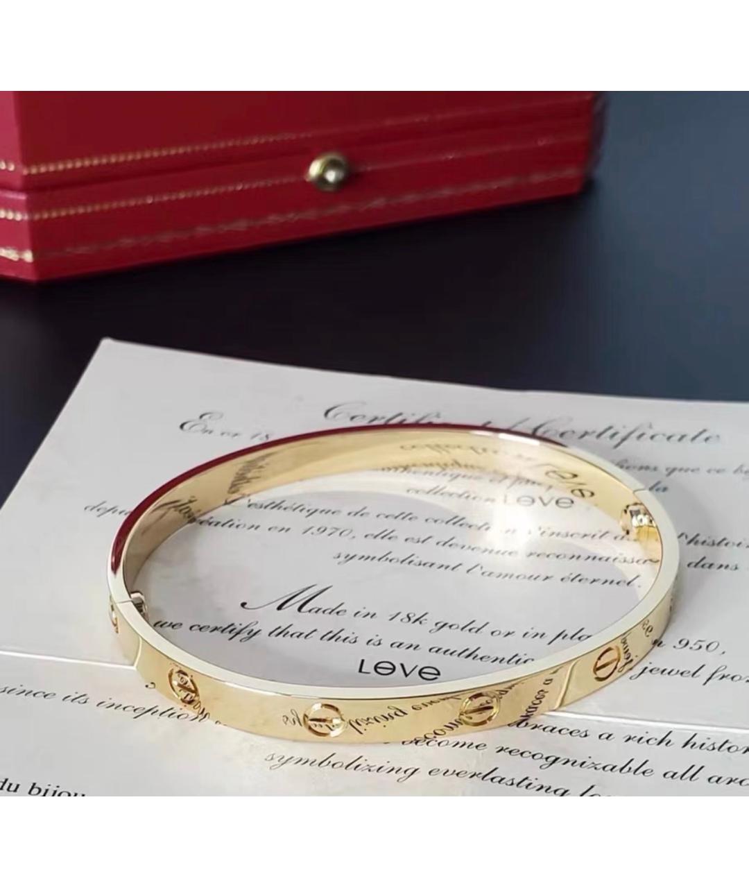 CARTIER Золотой браслет из желтого золота, фото 3