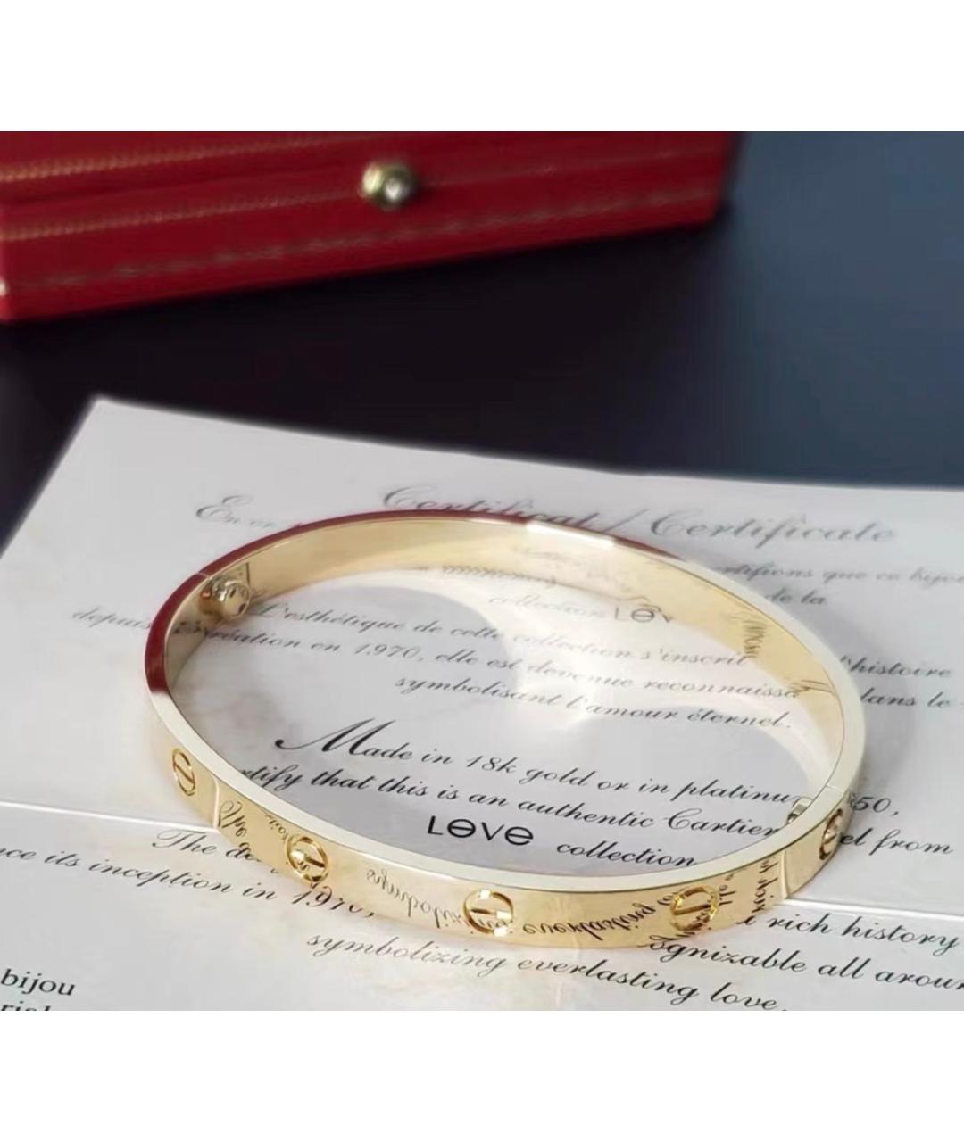 CARTIER Золотой браслет из желтого золота, фото 5