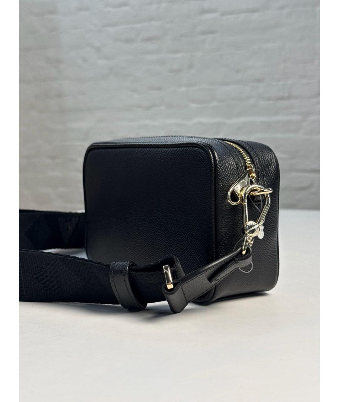 FURLA Черная кожаная сумка через плечо, фото 6