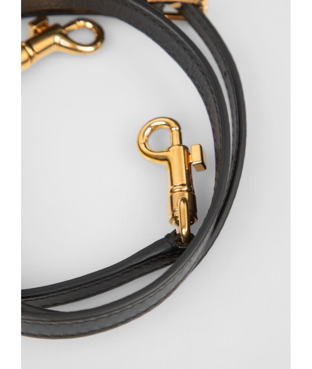 DOLCE&GABBANA Черная кожаная сумка с короткими ручками, фото 7