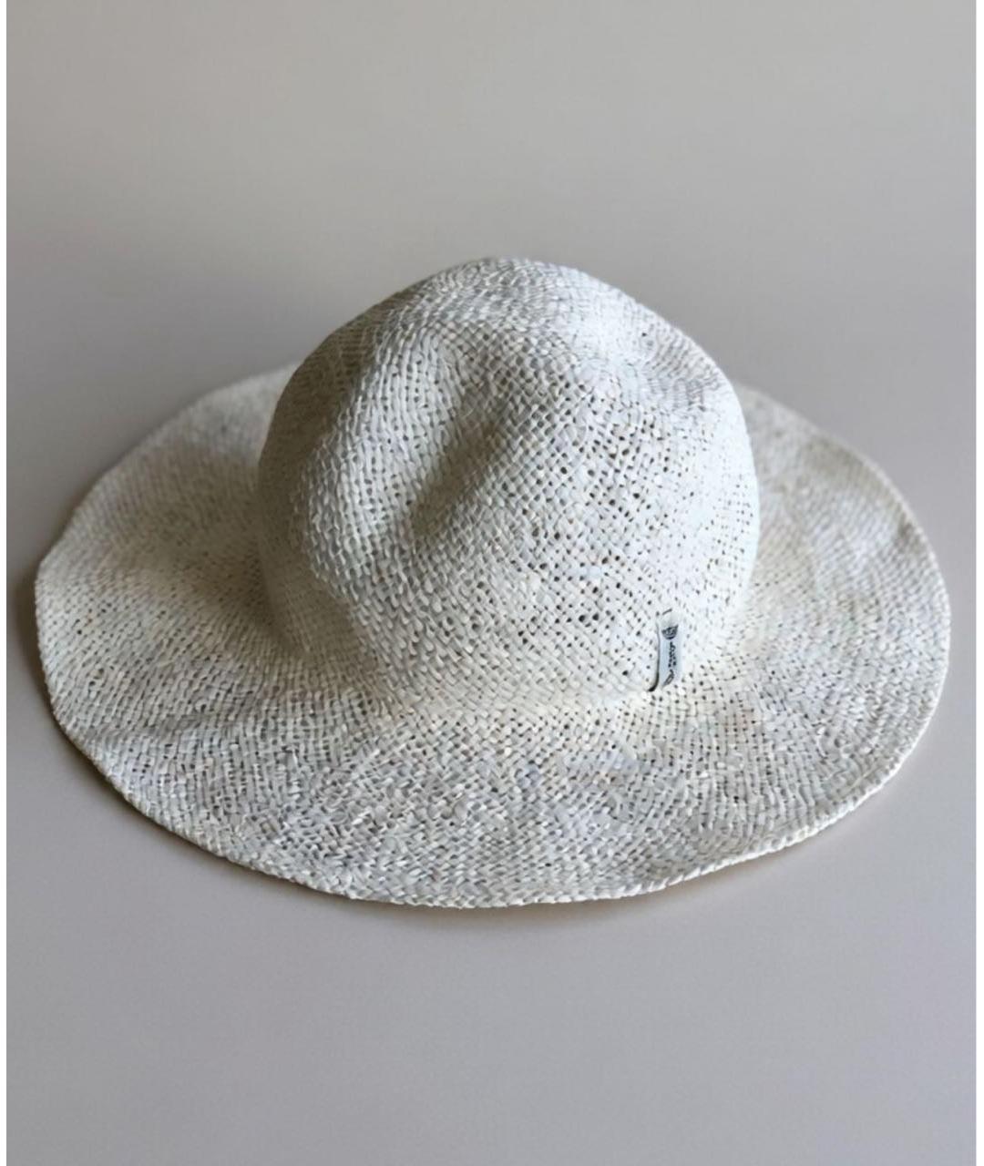 EMPORIO ARMANI Белая соломенная шляпа, фото 3