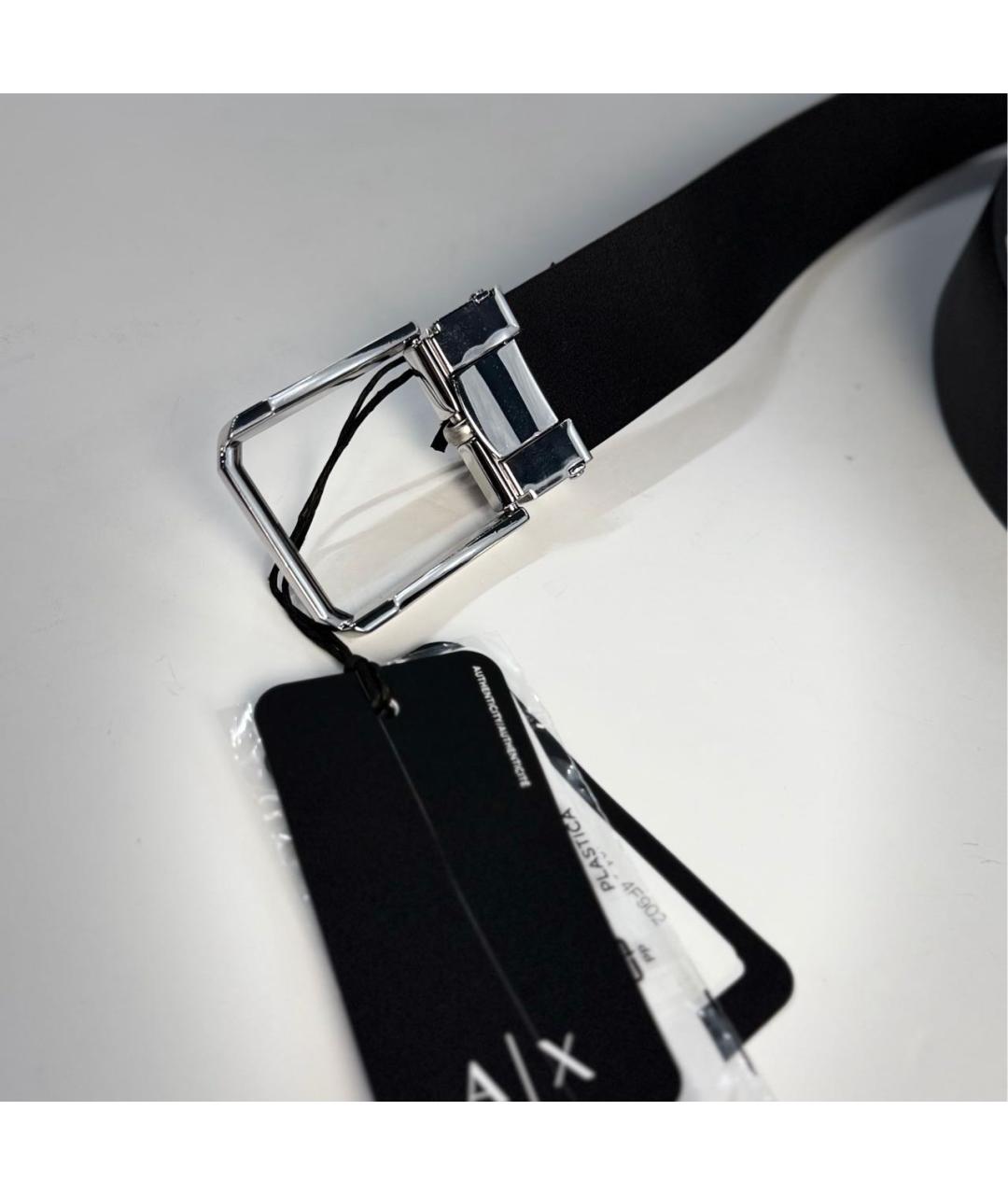 ARMANI EXCHANGE Черный кожаный ремень, фото 3