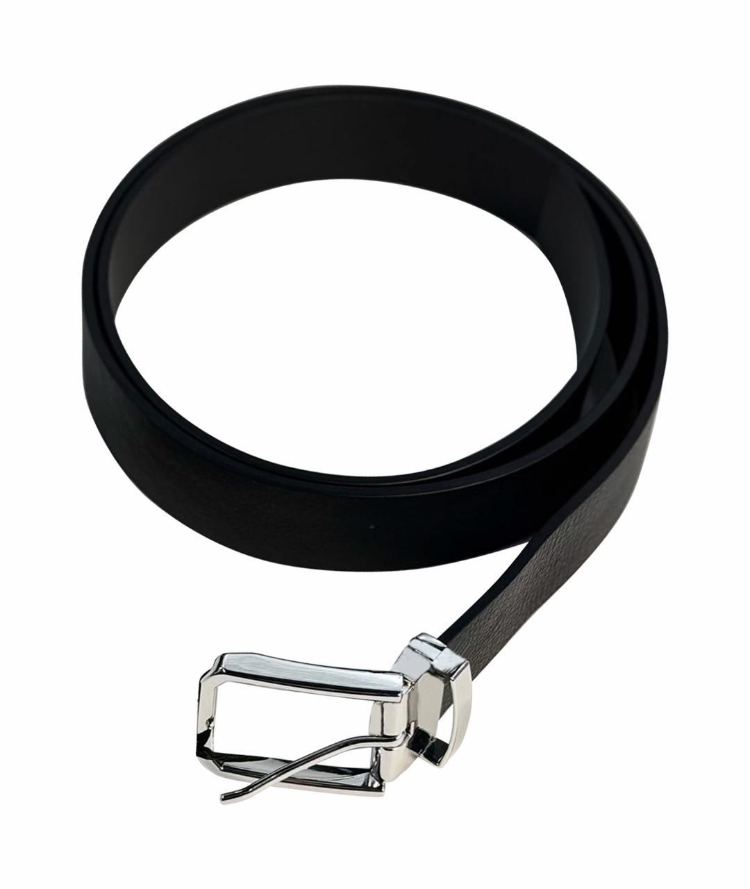 ARMANI EXCHANGE Черный кожаный ремень, фото 1