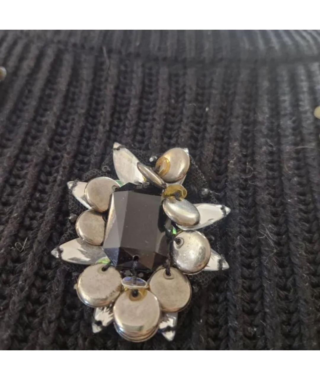 CHRISTIAN DIOR Черное шерстяное повседневное платье, фото 5