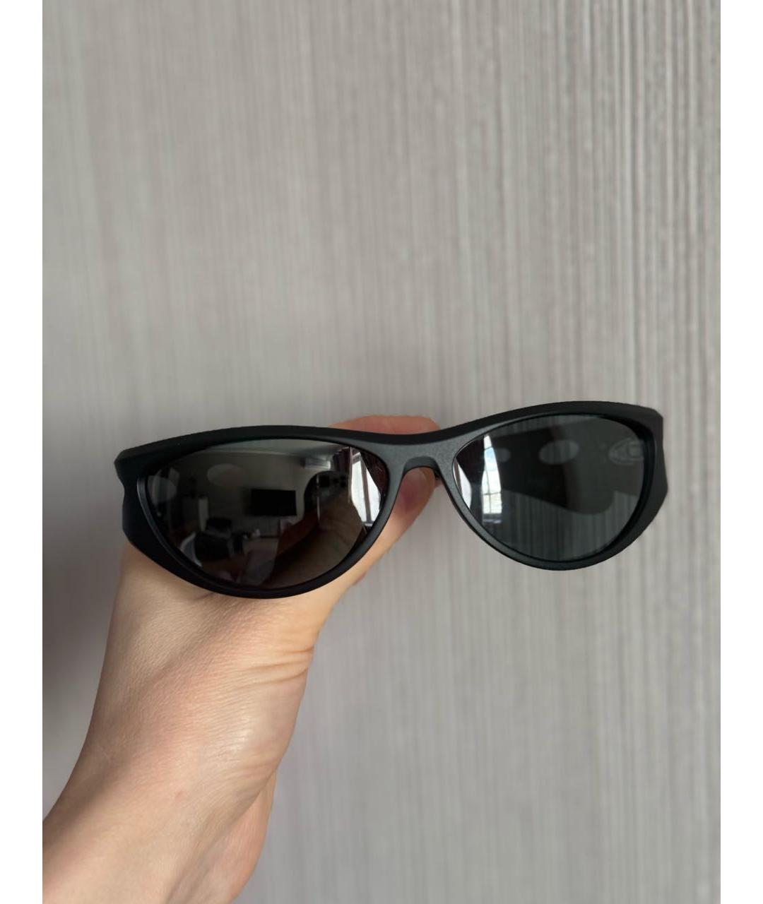 DIESEL Черные пластиковые солнцезащитные очки, фото 4