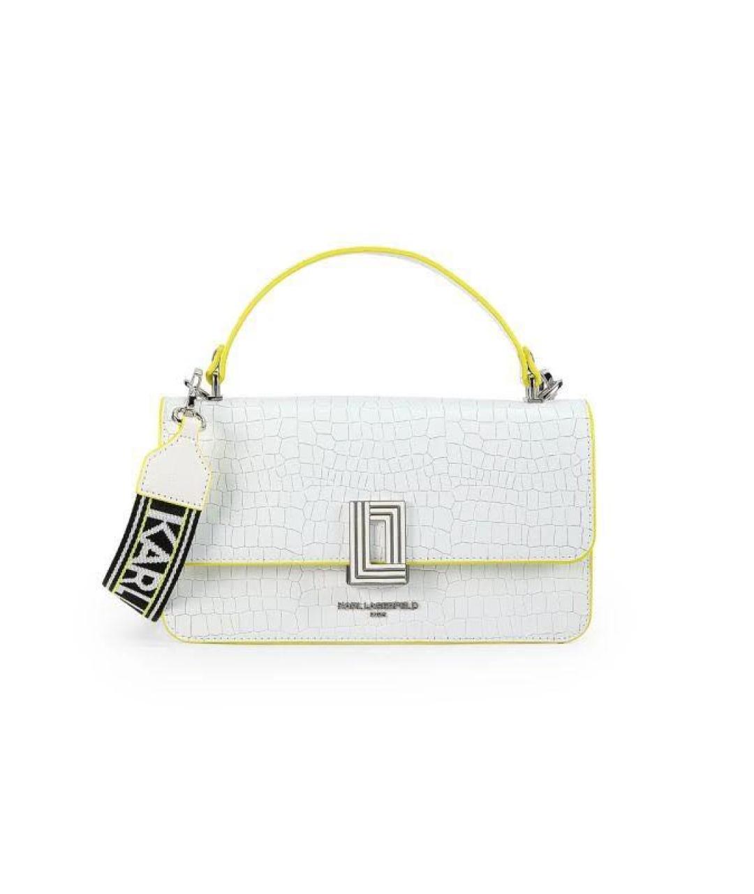 KARL LAGERFELD Белая сумка через плечо, фото 9