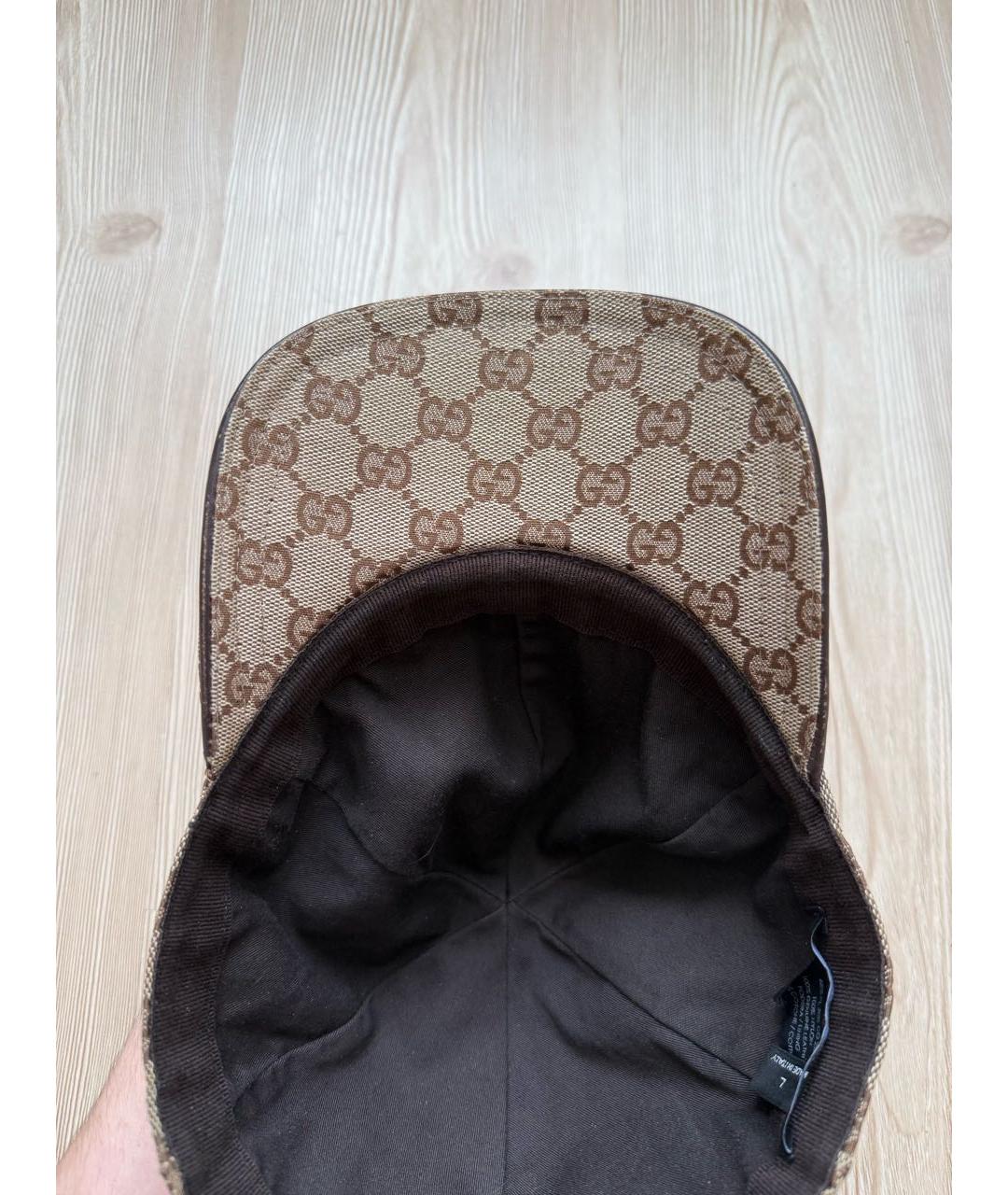 GUCCI Бежевая кепка/бейсболка, фото 6