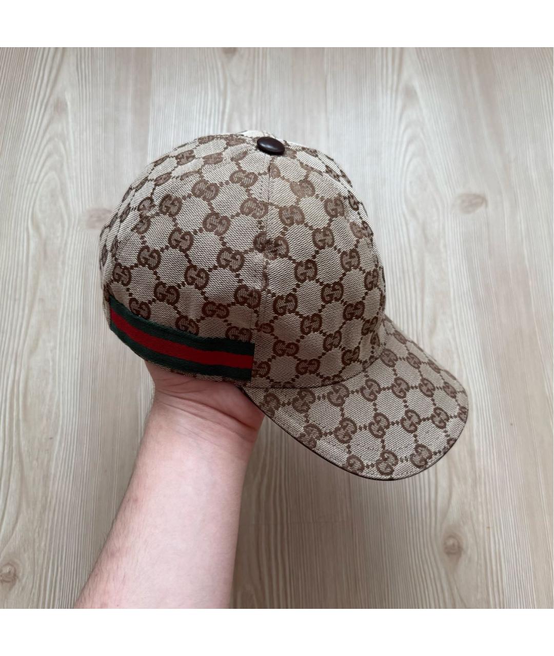 GUCCI Бежевая кепка/бейсболка, фото 9