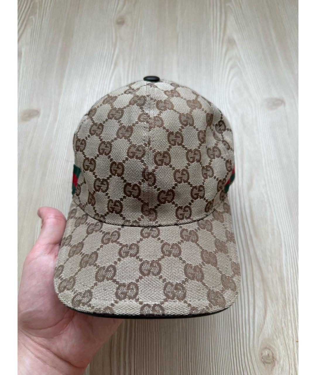 GUCCI Бежевая кепка/бейсболка, фото 2