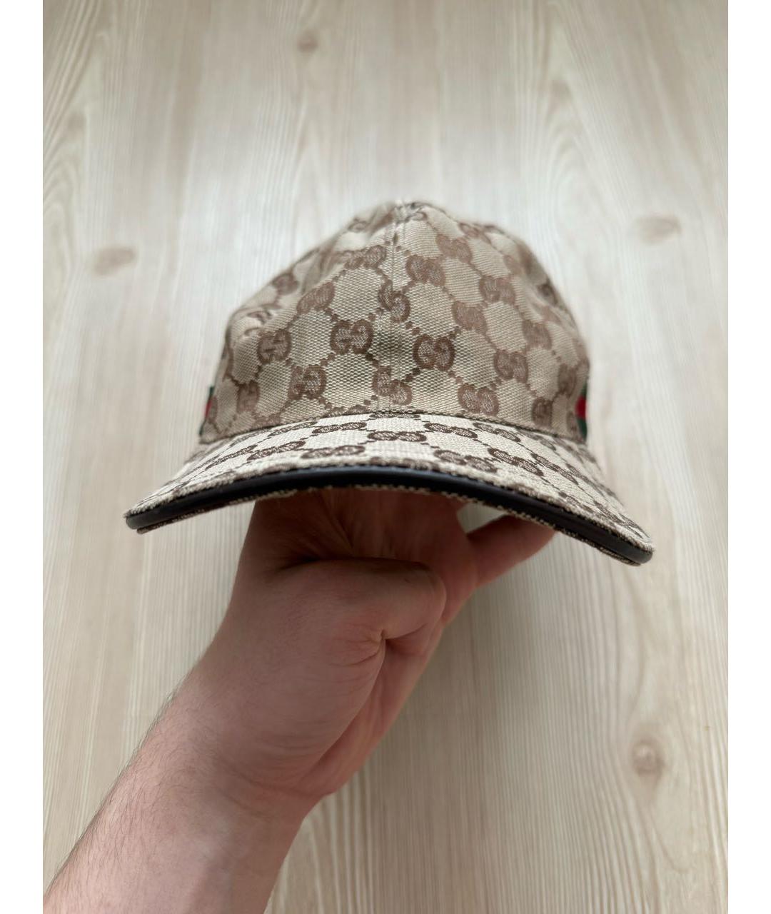 GUCCI Бежевая кепка/бейсболка, фото 7