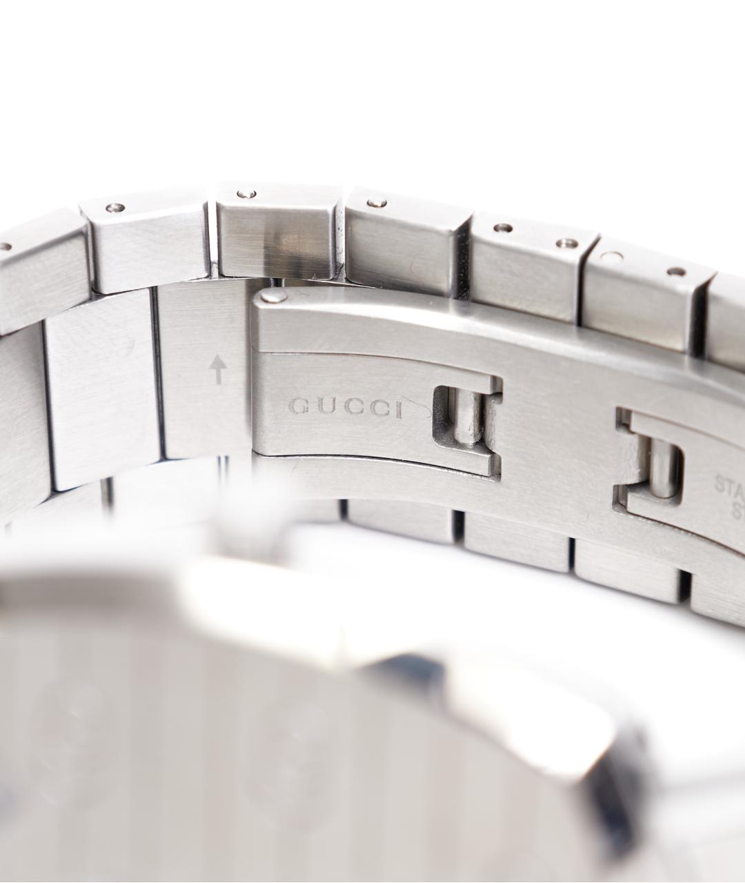 GUCCI Серебряные стальные часы, фото 3