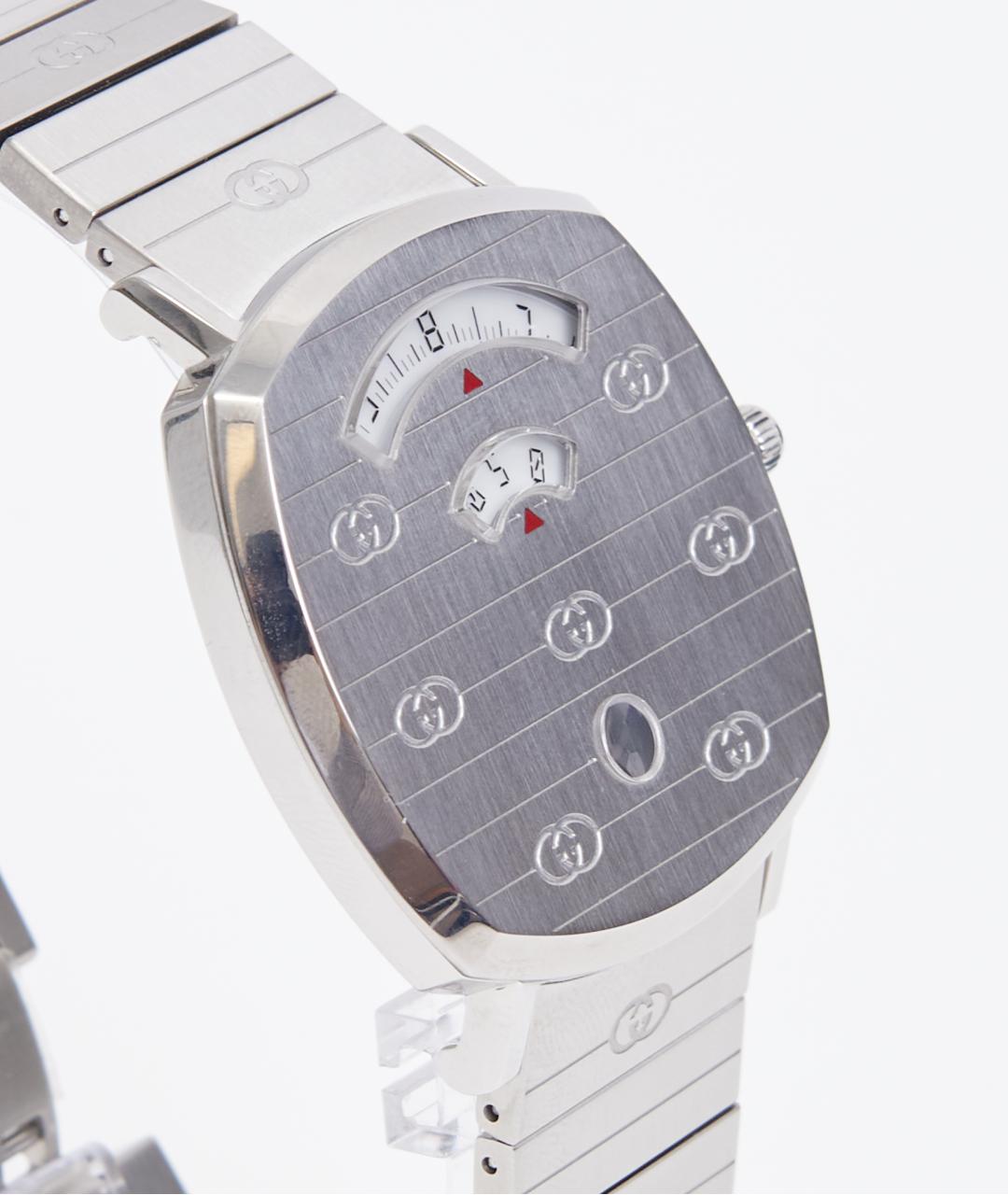 GUCCI Серебряные стальные часы, фото 2