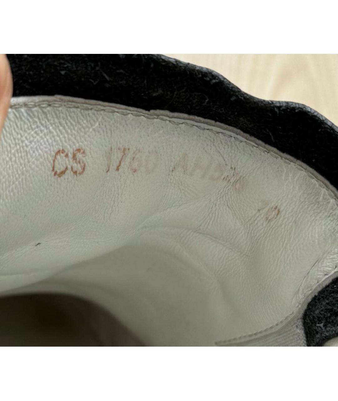 DOLCE&GABBANA Белые кожаные низкие кроссовки / кеды, фото 7