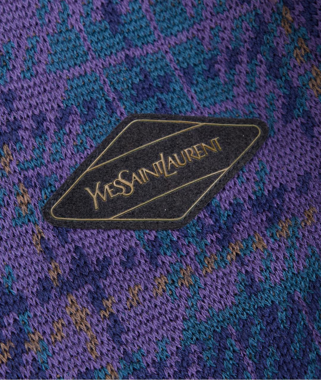 SAINT LAURENT Синяя шерстяная куртка, фото 4