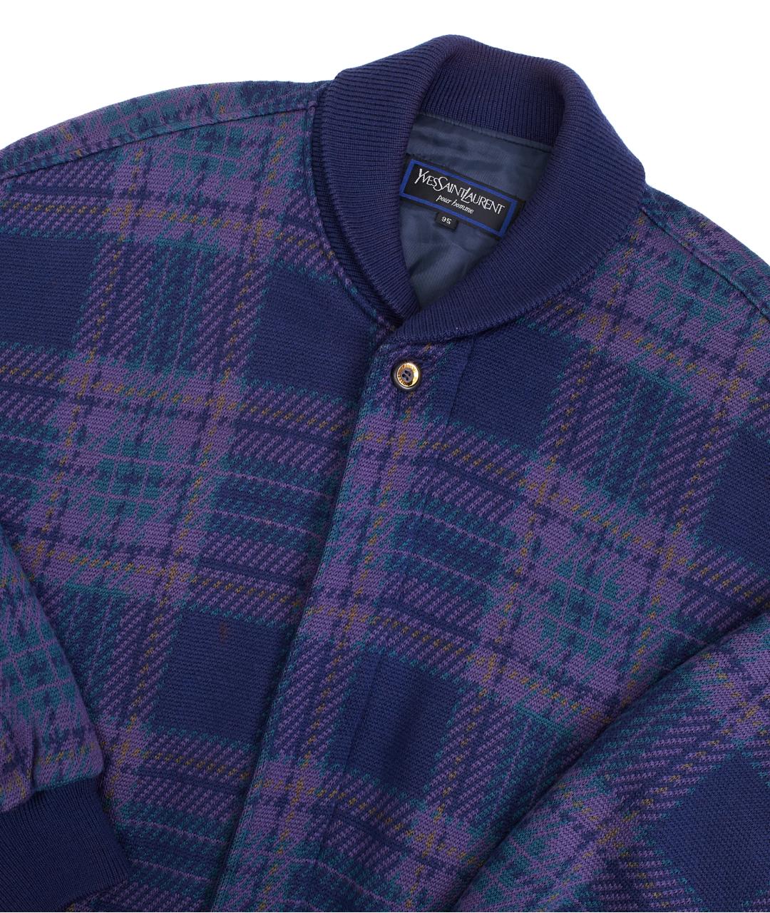 SAINT LAURENT Синяя шерстяная куртка, фото 3